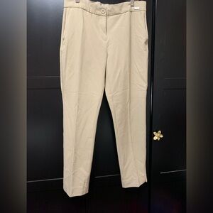 Badgley Mischka size 10 Beige Pants classic dress office workwear basics